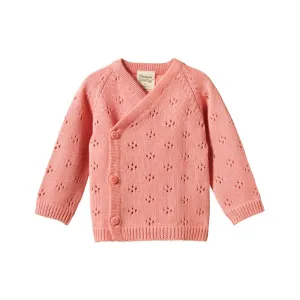 Nature Baby Honey Cardigan - Peony Pointelle