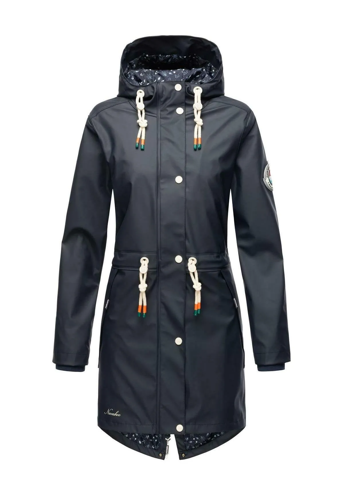 Navahoo Tie Waist Parka, Blue