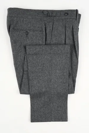 New Suitsupply Braddon Mid Gray Pure Circular Wool Flannel Pants - Waist Size 34 and 38