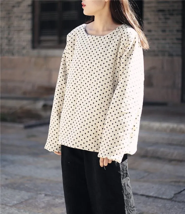 Polka Dot Pullover Parka