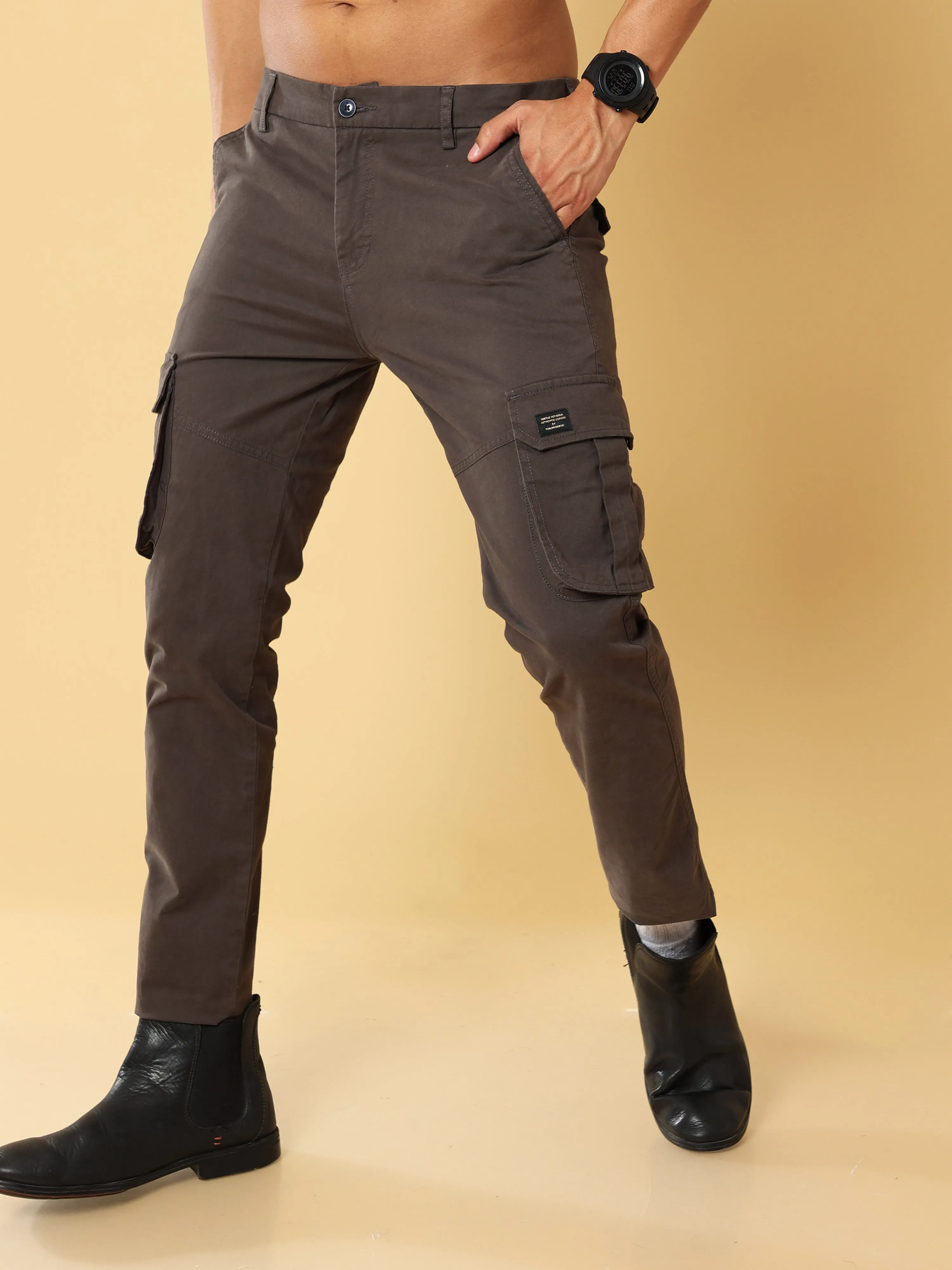 Premium Dark Grey Cargo Pant