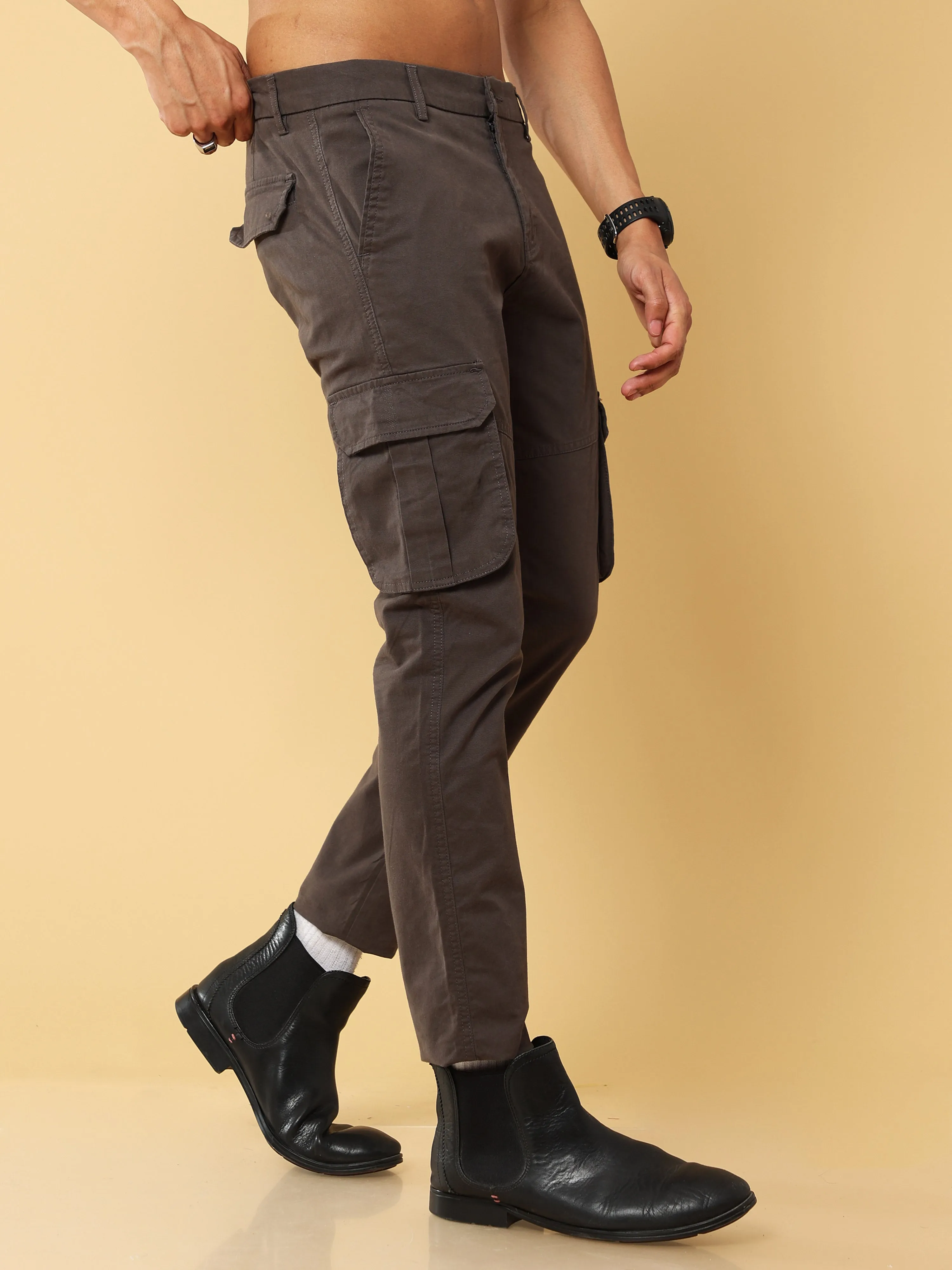 Premium Dark Grey Cargo Pant