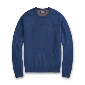 Ralph Lauren - Wool Crew Neck Jumper in Rustic Navy Heather