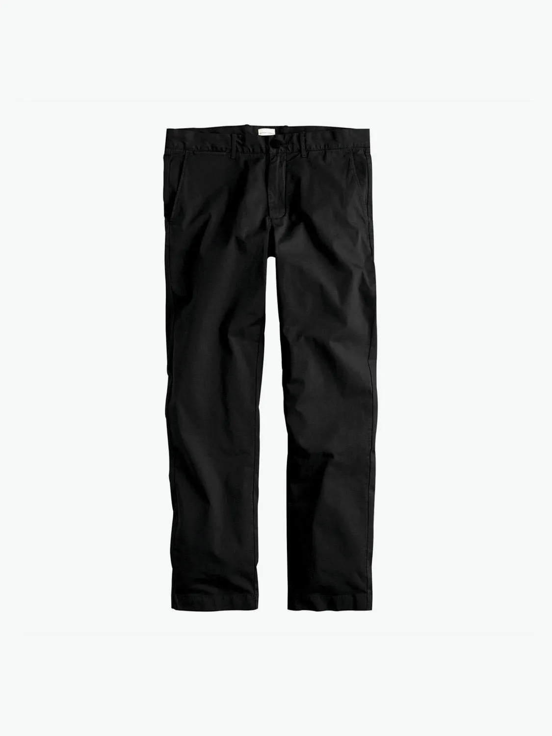 Regular Fit Cotton Blend Garment Washed Chino Pants Black