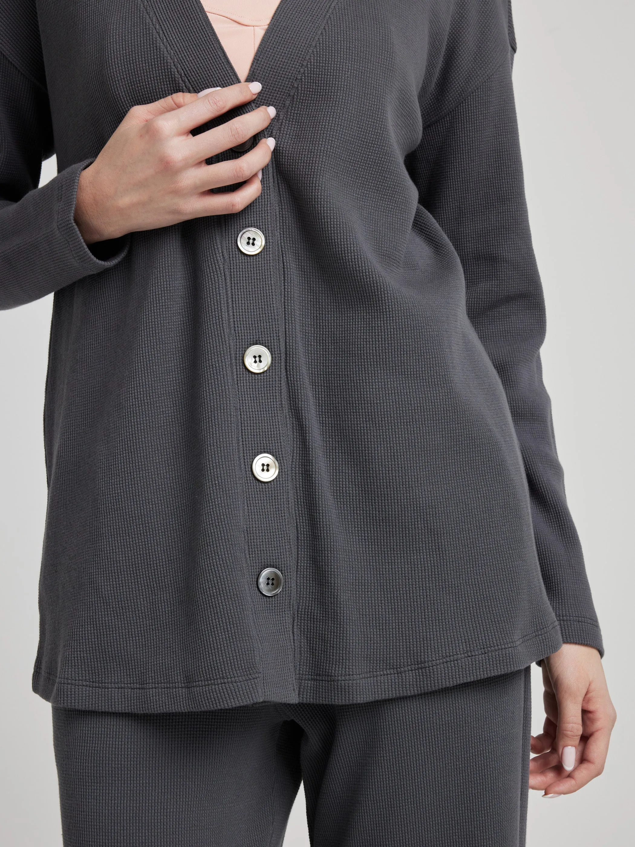 Relaxed Cardigan - Charcoal