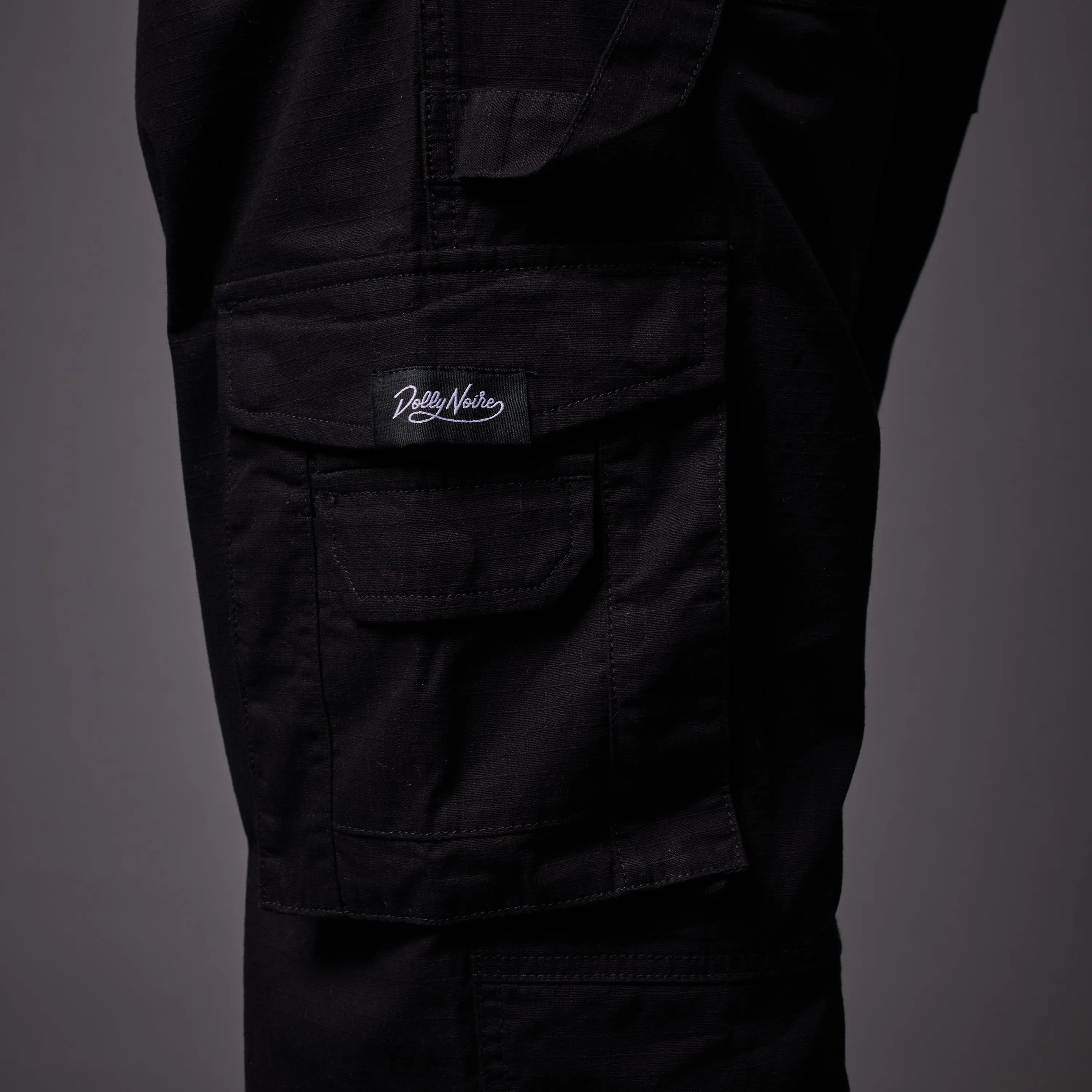 Ripstop Baggy Cargo Black