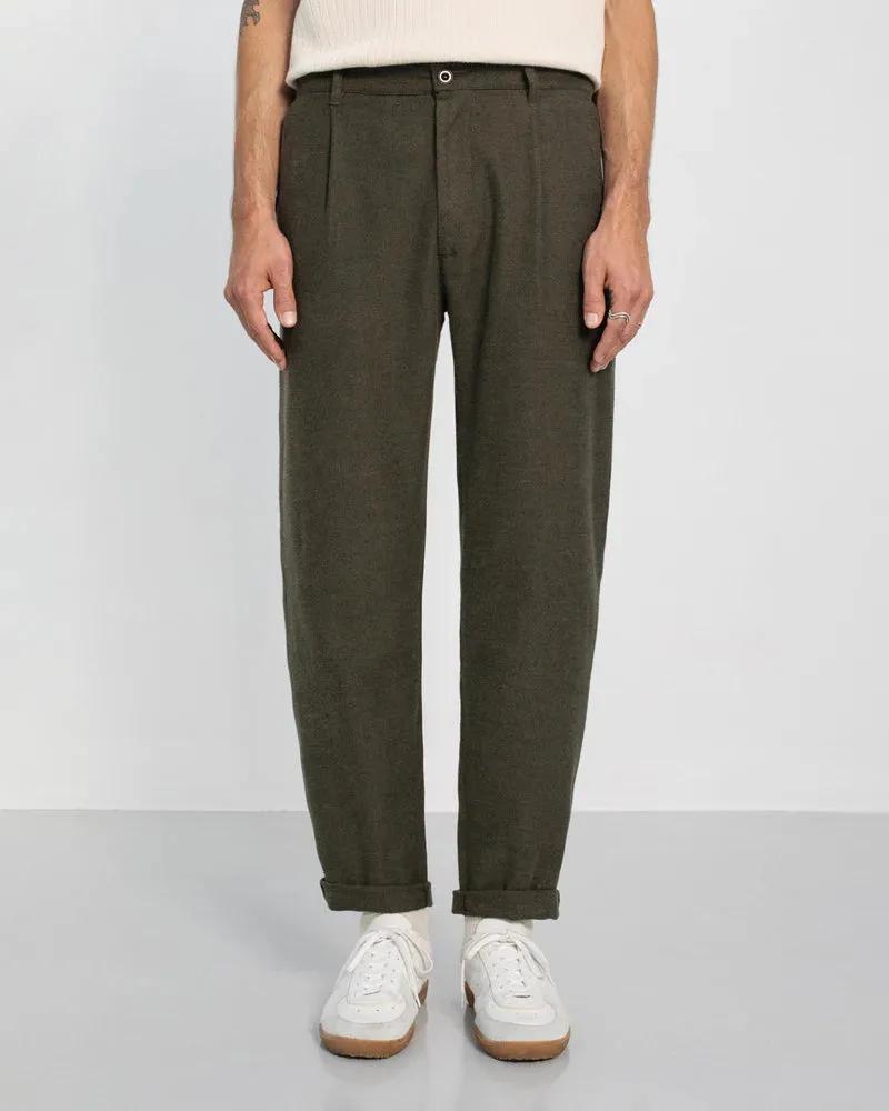 ROTHOLZ Everyday flannel pant moss green men / unisex