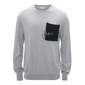 SIGNATURE POCKET CREWNECK JUMPER