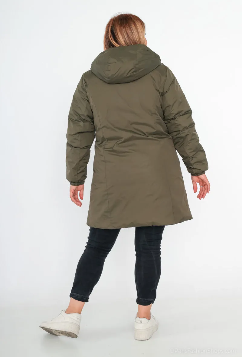 SIXTINE - Parka réversible matelassée