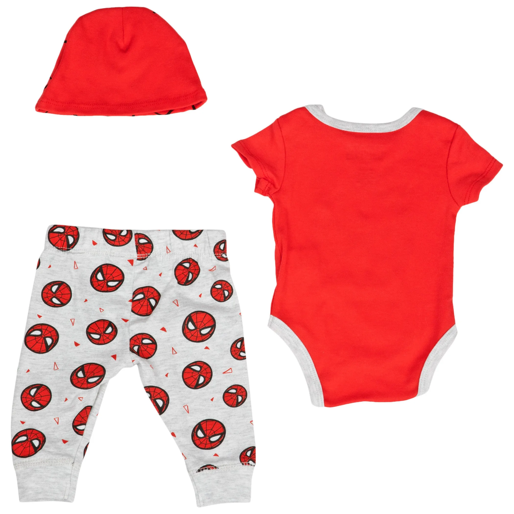 Spider-Man This Hero Crawls 3-Piece Bodysuit Set & Cap