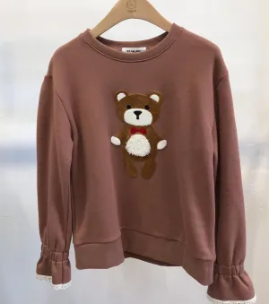 Teddy Bear Puffy Long Sleeve Jumper🧸