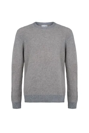 Textured Waffle Rib Cashmere Jumper