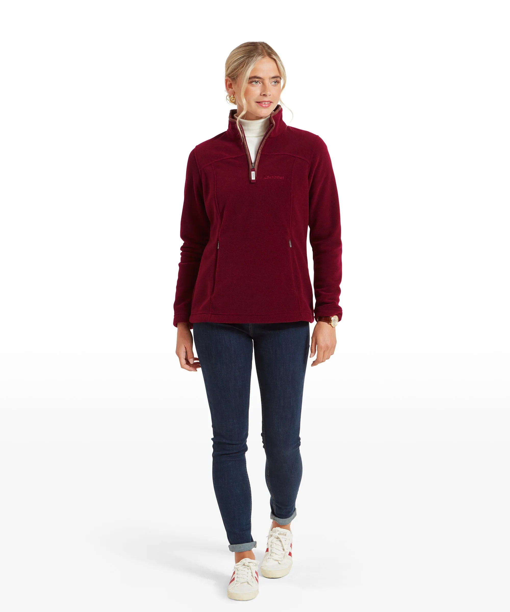 Tilton II Quarter Zip Fleece - Claret