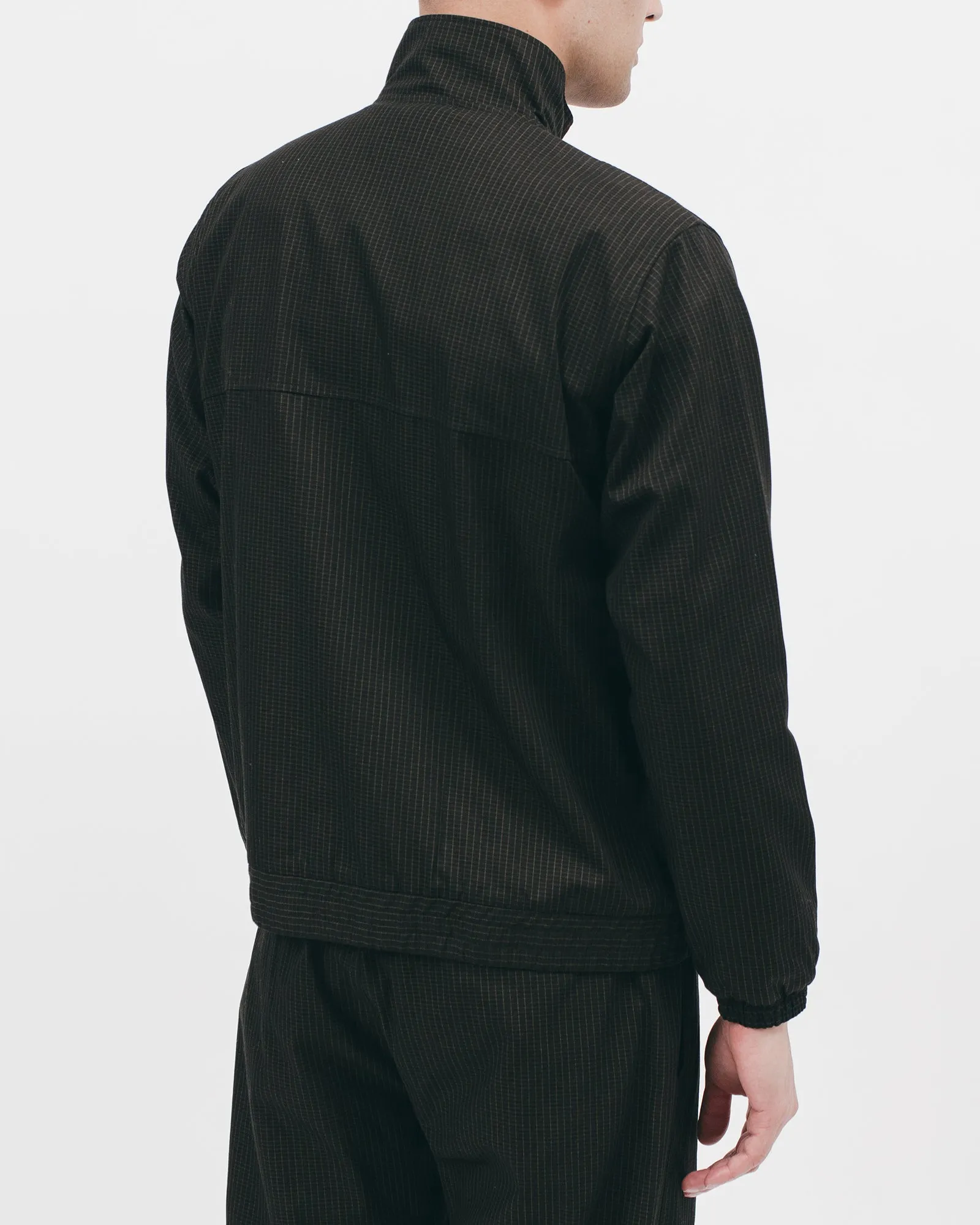 Track Jacket - Black Grid