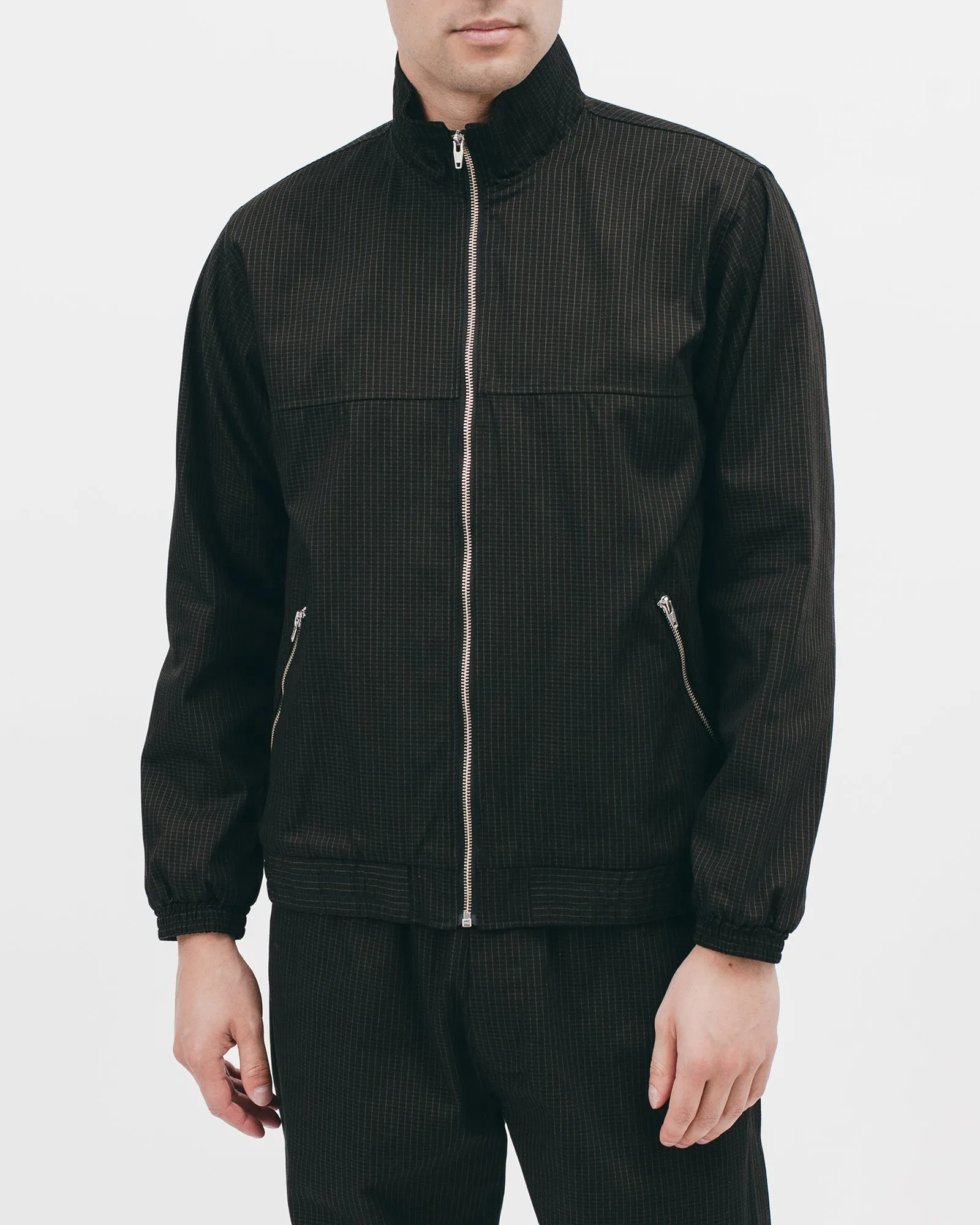 Track Jacket - Black Grid