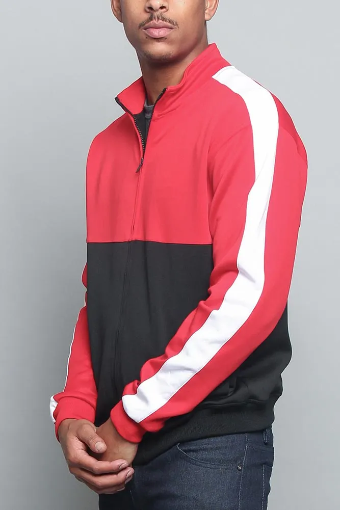 Tri-Colored Track Jacket