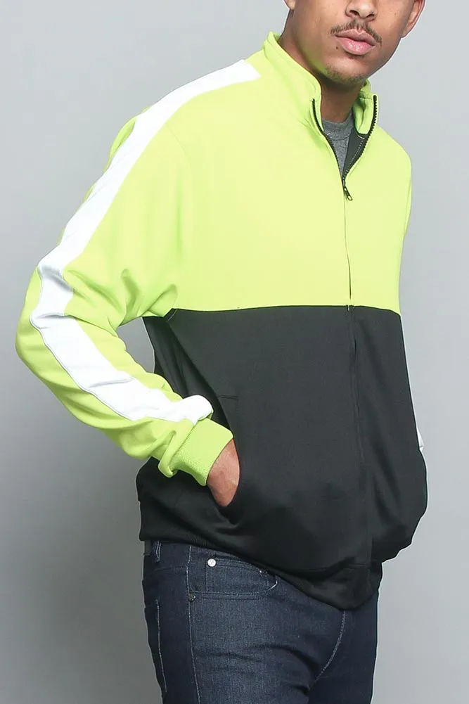 Tri-Colored Track Jacket