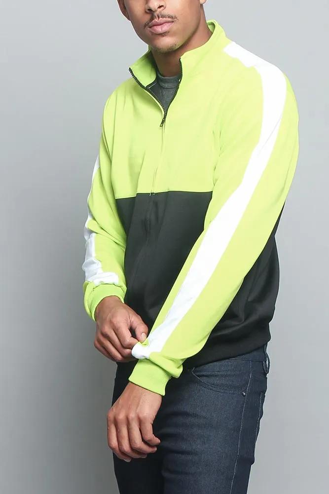 Tri-Colored Track Jacket