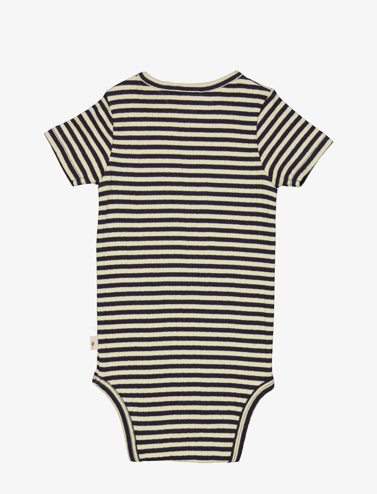 Wheat - Short-Sleeved Body Plain Bodysuit - Midnight Stripe