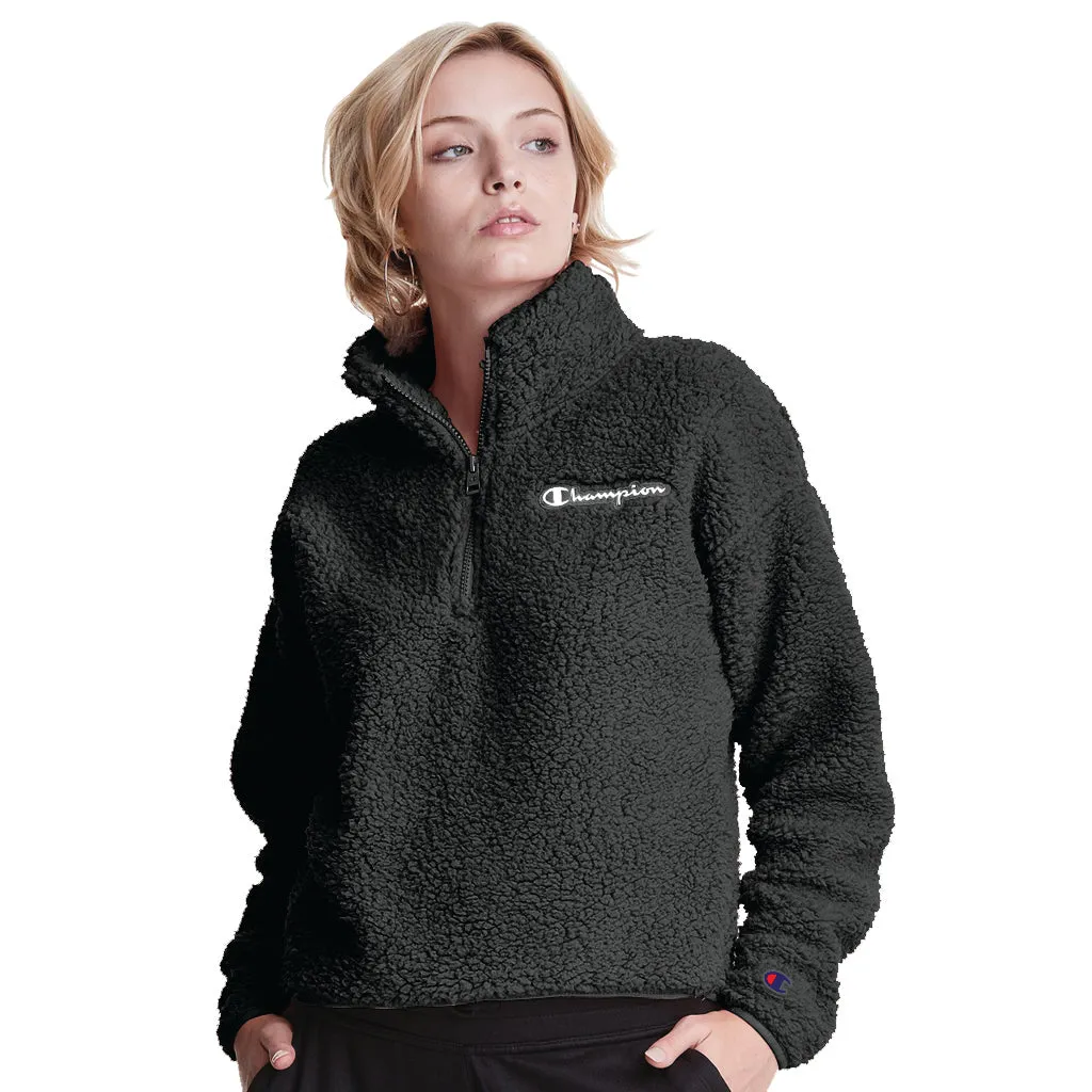 Women's Champion Cozy High Pile 1/4 Zip Pullover