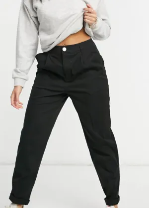 Women's Plain Chino Pants,Black