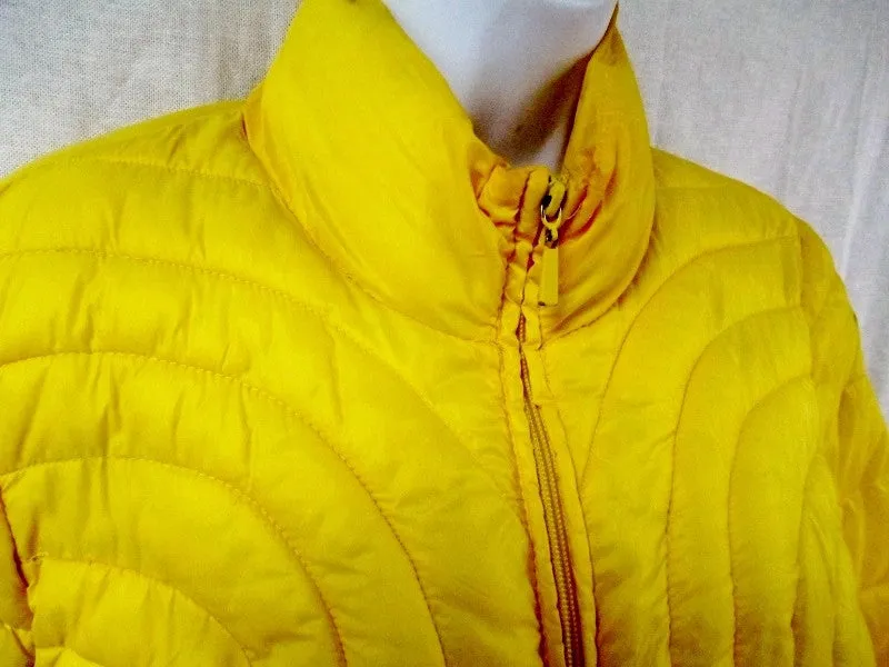 Womens PROMOD Puffer Jacket Coat Parka Snowboard Ski YELLOW M 12 Lightweight