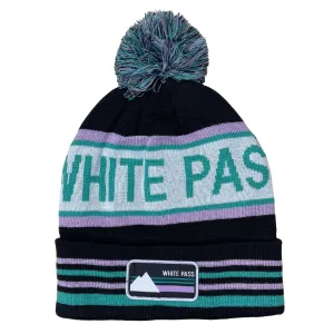 WP Teal/Purple Striped Beanie